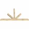 Ekena Millwork Saratoga Rough Sawn Timber Gable Bracket, Douglas Fir, 84"W x 49"H x 4"D x 4"F, 14/12 Pitch GBW084X49X0404SAR00RDF - alternate 3